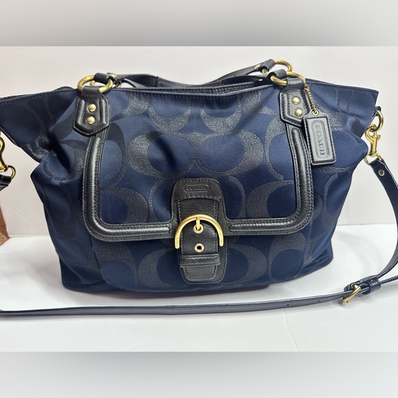 Coach Handbags - Coach Campbell Carryall Navy & Black